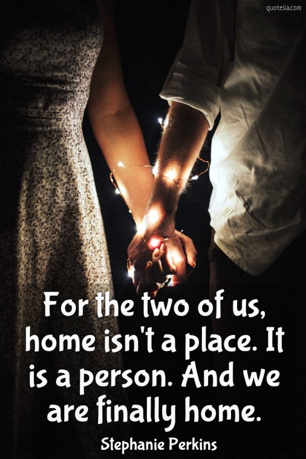 Stephanie Perkins Quote: “This is home. The two of us.”